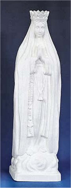 Pilgrim Virgin Sculpture White Outdoor Statue